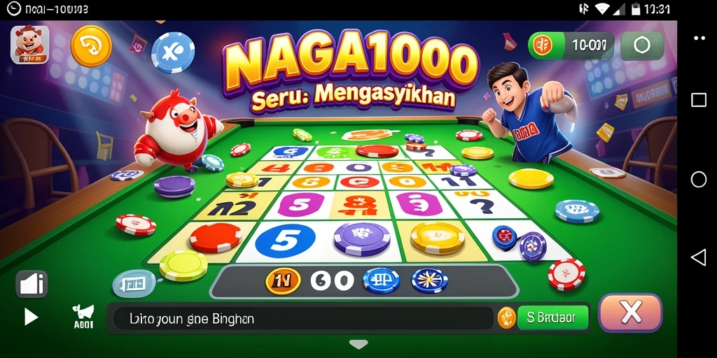 Tampilan gameplay Bingo yang menarik di NAGA1001.